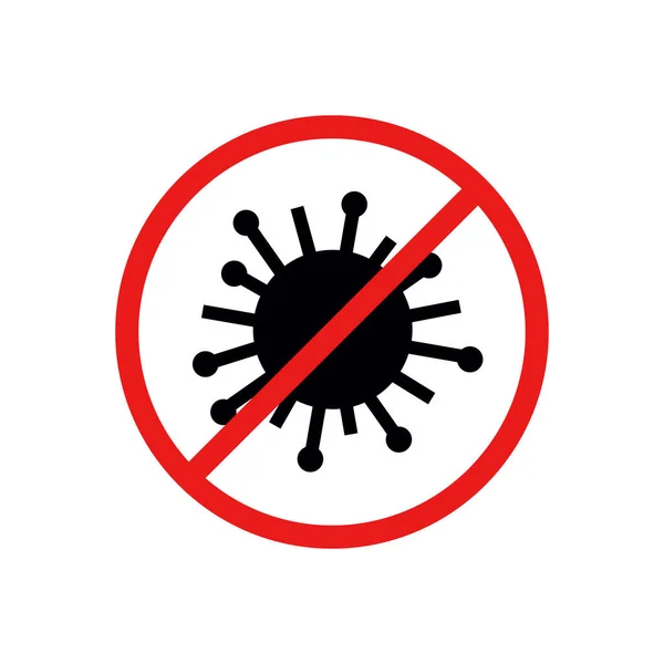 Coronavirus icono de línea, ilustración de vectores — Archivo Imágenes Vectoriales
