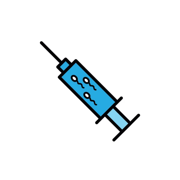 Значок Лінії Штучного Запліднення Векторна Проста Ілюстрація — стоковий вектор