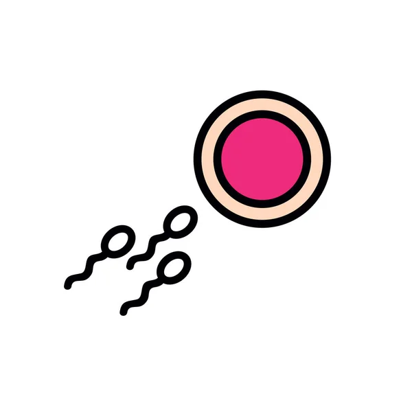 Icône Ligne Fertilisation Illustration Vectorielle Couleur — Image vectorielle