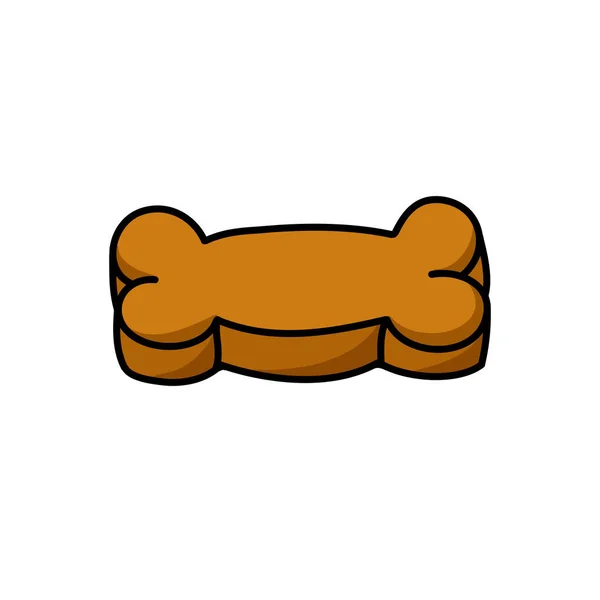 Cookies Para Animais Estimação Ícone Doodle Ilustração Cor Vetorial —  Vetores de Stock