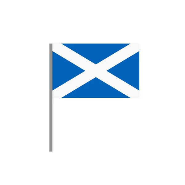 スコットランドのフラットアイコンの旗 ベクトルカラーイラスト — ストックベクタ