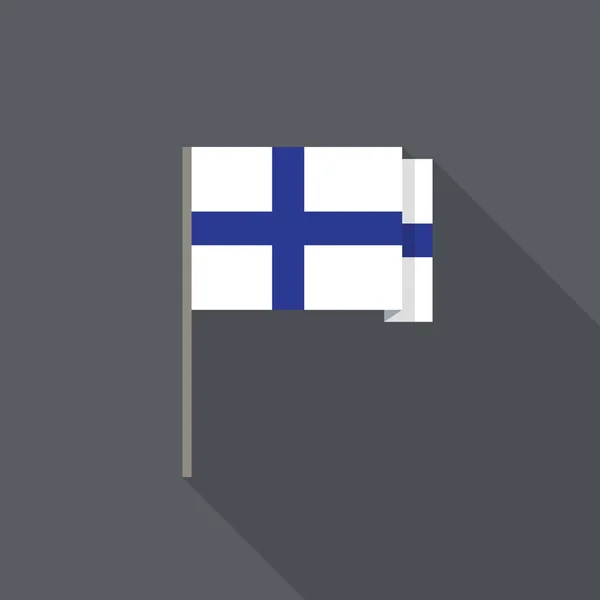 Flag Finnish Flat Icon Vector Color Illustration — стоковий вектор