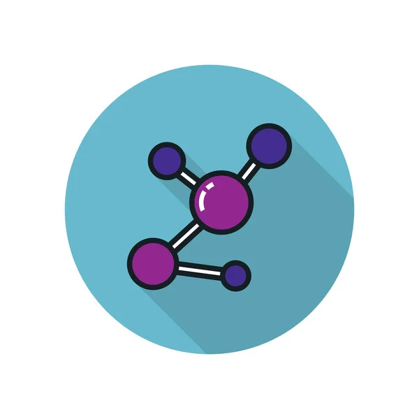 Moleküllinien Symbol Vektor Einfache Illustration — Stockvektor