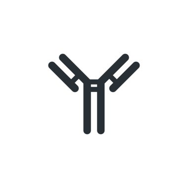 antibody, immunoglobulin line icon, vector simple illustration clipart