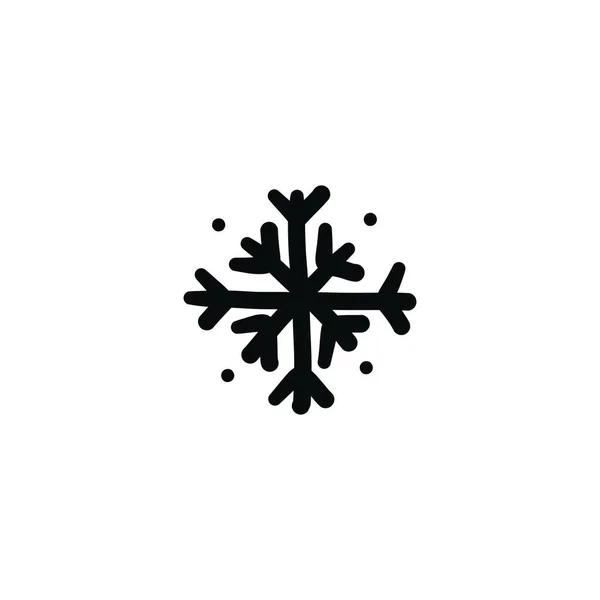 Copo Nieve Garabato Icono Vector Simple Ilustración — Vector de stock