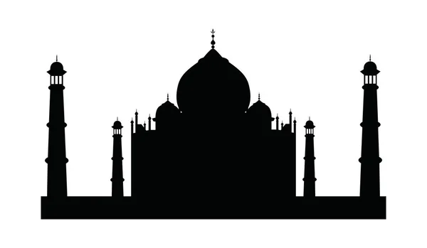 Taj Mahal Vector Icoon Vector Illustratie — Stockvector