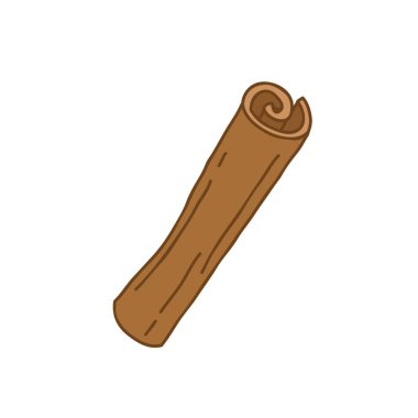 Tarçın karalama simgesi, vektör çizimi