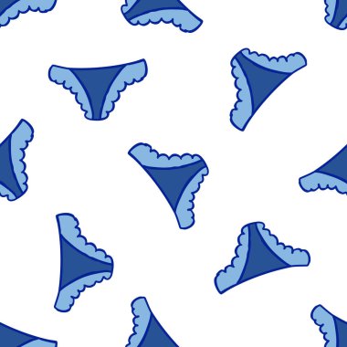 İç çamaşırsız karalama deseni, vektör illüstrasyonu