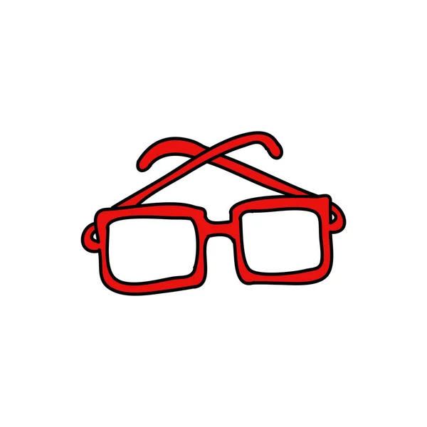 Óculos Doodle Ícone Ilustração Vetorial —  Vetores de Stock