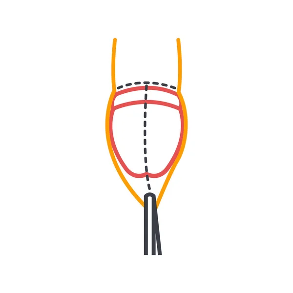 Icono Línea Circuncisión Ilustración Simple Vector — Vector de stock