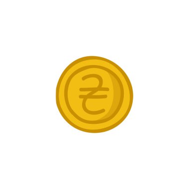 hryvnia sikke karalama simgesi, vektör renk çizimi