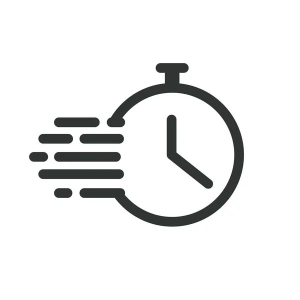 Icono Línea Tiempo Ilustración Vector Simple — Archivo Imágenes Vectoriales