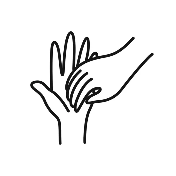 Ícone Doodle Lavagem Mãos Ilustração Linha Vetorial — Vetor de Stock
