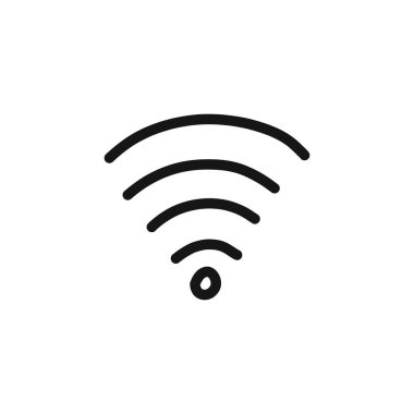 wifi sinyal simgesi simgesi, vektör basit illüstrasyon