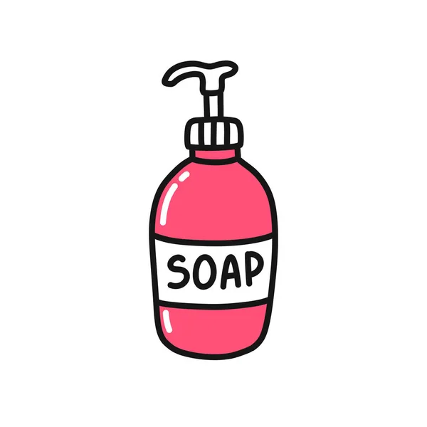 Ikona Soap Doodle Vektorová Barevná Ilustrace — Stockový vektor