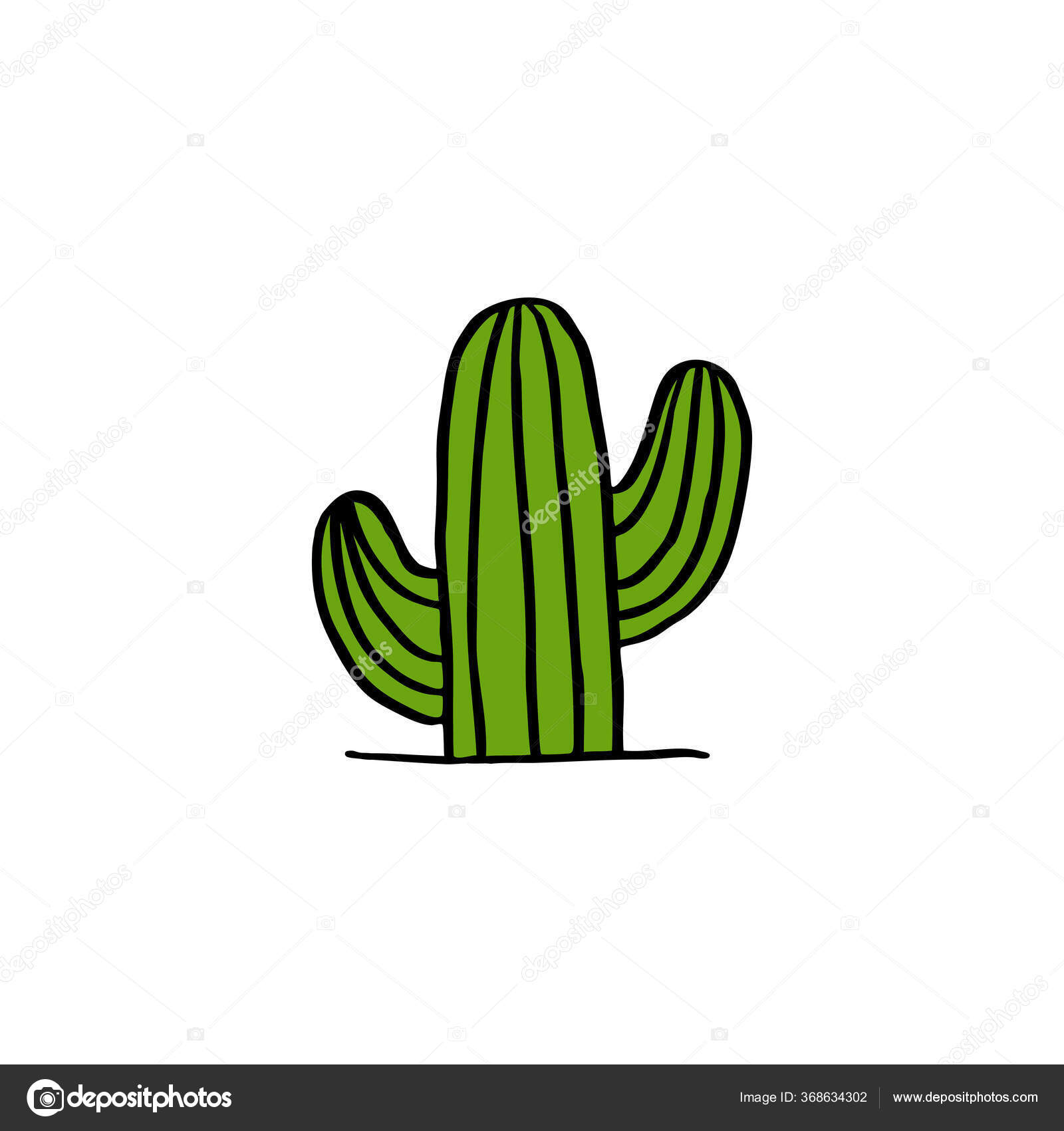 Download Cactus, Sticker, Cartoon. Royalty-Free Vector Graphic
