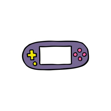 psp doodle simgesi, vektör rengi çizimi