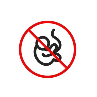 kürtaj çizgisi simgesi, vektör basit illüstrasyon