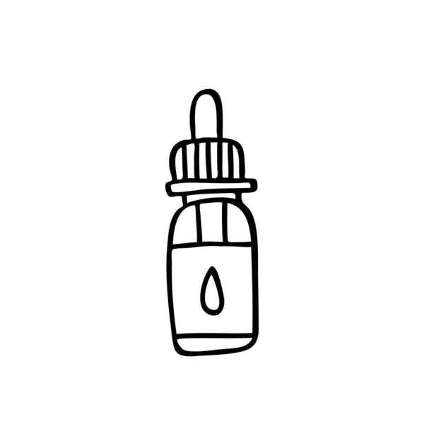 Liquide Vape Liquide Doodle Icône Illustration Couleur — Image vectorielle