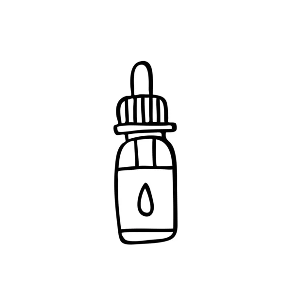 Liquid Vape Liquido Doodle Icona Colori Illustrazione — Vettoriale Stock