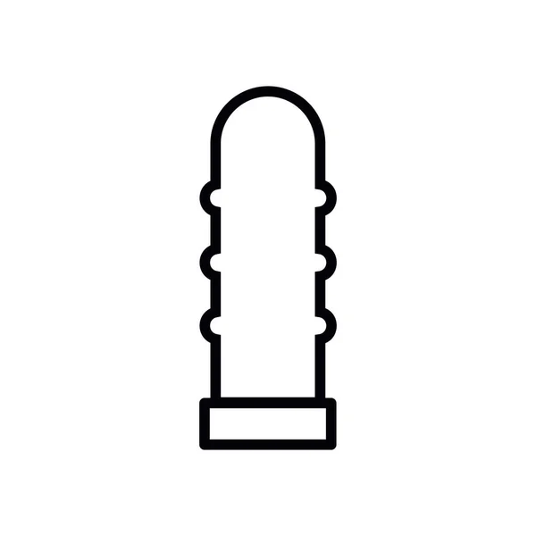 Vibrator Sex Spielzeug Vektor Symbol Farbe Illustration — Stockvektor