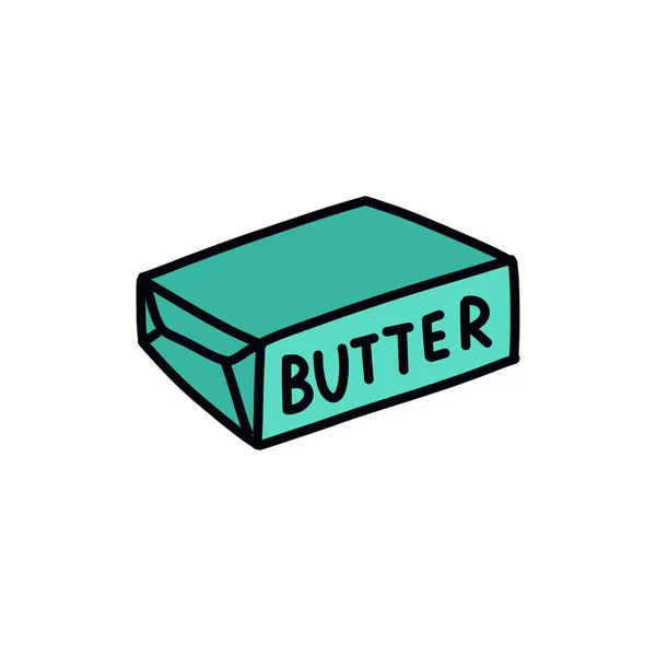 バター アイコンベクトルカラーイラスト — ストックベクタ
