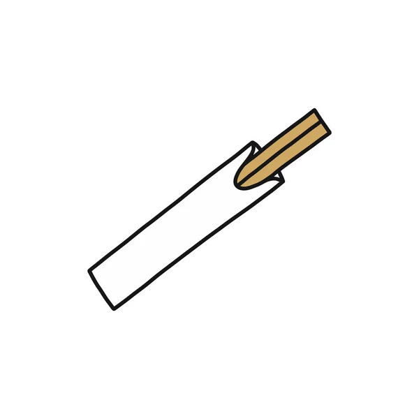 Bacchette icona doodle, illustrazione vettoriale — Vettoriale Stock