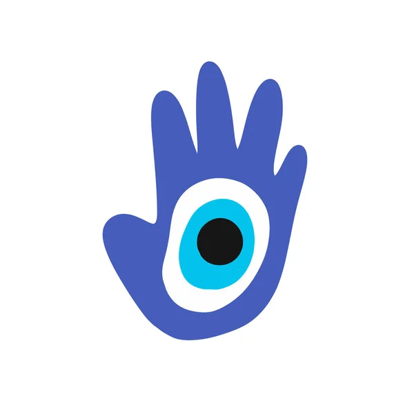 fatima eye doodle simgesi, vektör renk çizimi