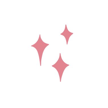 parıltı karalama simgesi, vektör rengi çizimi