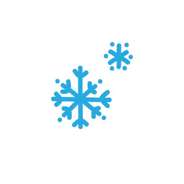 Kar Tanesi karalama simgesi, vektör basit illüstrasyon