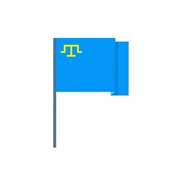 Значок Плоского Флага Крыма Векторная Цветная Иллюстрация — стоковый вектор