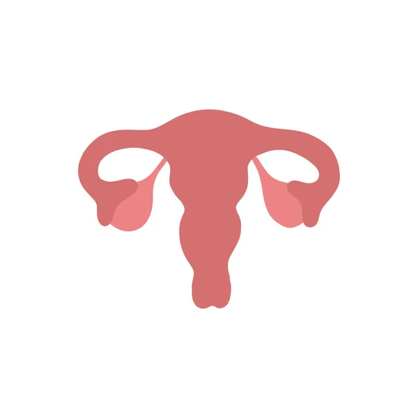 Uterus Doodle Icon Vector Color Illustration — 스톡 벡터