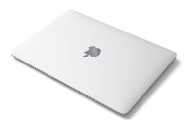 Riga, Letonya - 29 Aralık 2016: Macbook dizüstü bilgisayar.