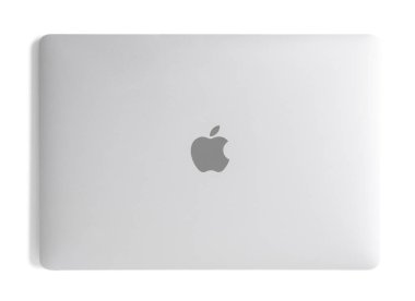 Riga, Letonya - 29 Aralık 2016: Macbook dizüstü bilgisayar.
