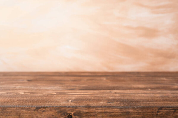 Wood surface and light background