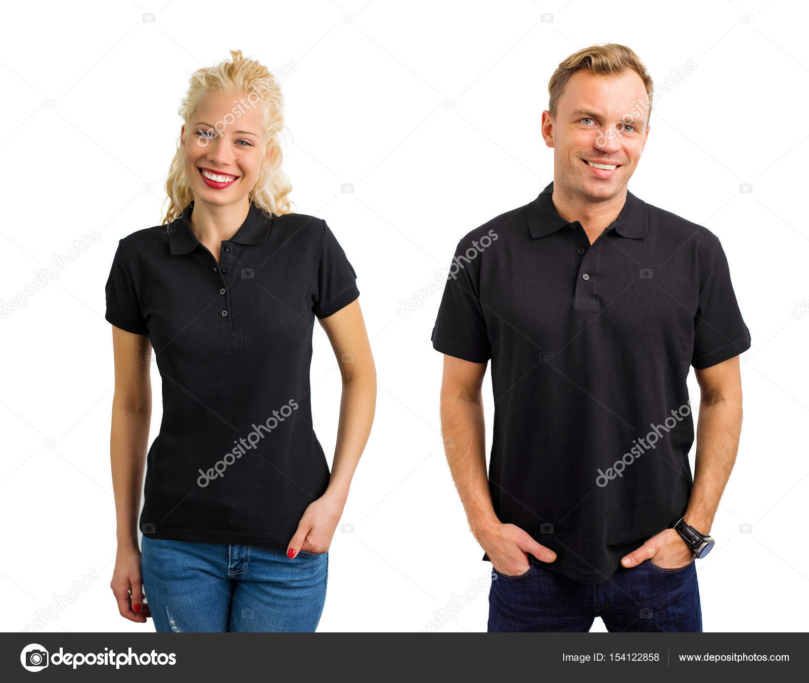 Camiseta polo negra mujer sale