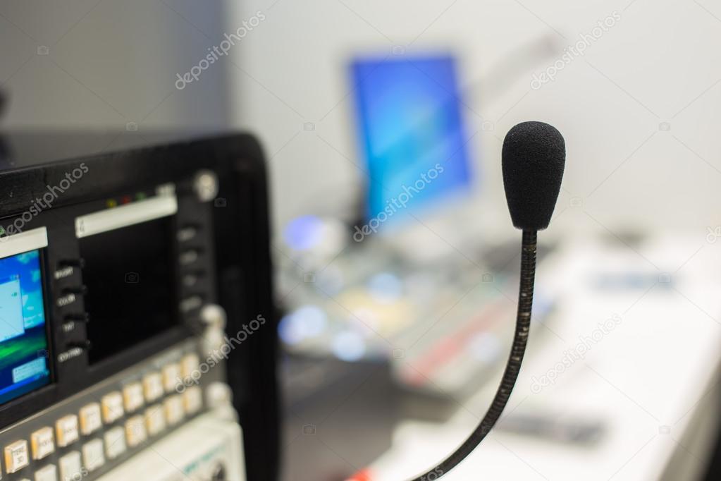 TV studio microphone