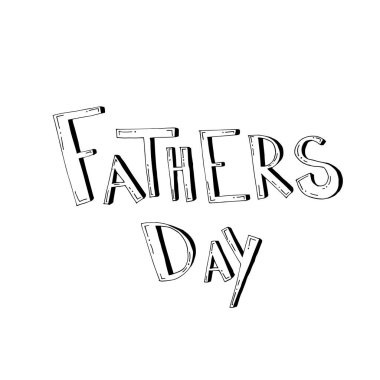 Mutlu Babalar günü, metin tasarım. Vektör hat. Tipografi poster. Arka plan olarak kullanılabilir.