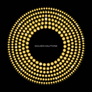 Altın noktalı resim deseni