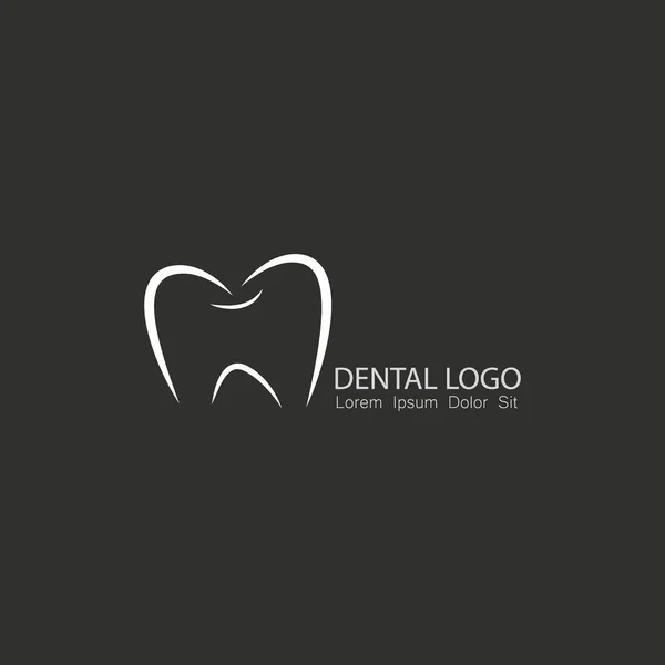 Odontologia e odontologia tema logotipo elemento — Vetor de Stock