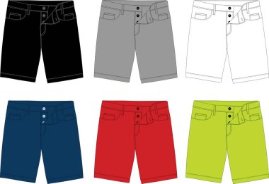vektör kısa pantolon erkekler için 