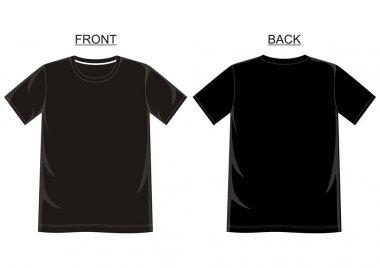 vektör t gömlek şablonu