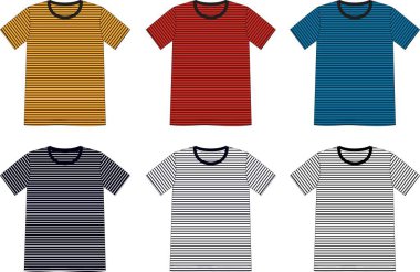vektör t gömlek şablonu