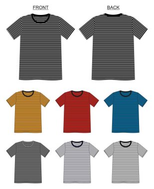 vektör t gömlek şablonu