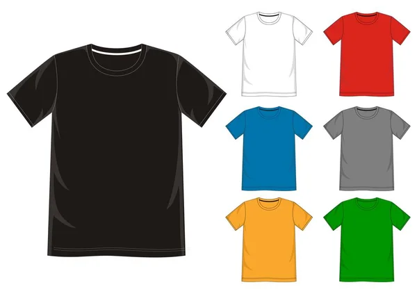 Modello di t shirt vettoriale — Vettoriale Stock