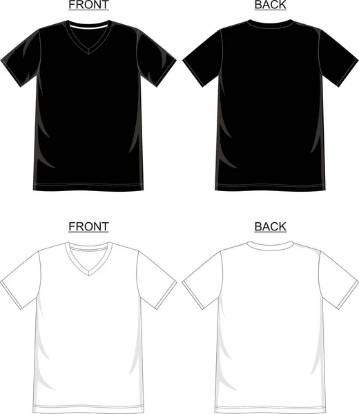 T-Shirt Şablonu — Stok Vektör