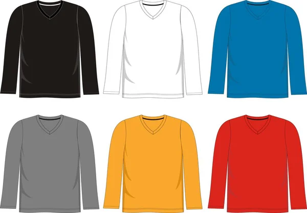 T Shirt modello — Vettoriale Stock