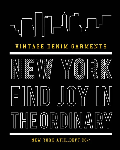 Vetor skyline tipografia nova york —  Vetores de Stock