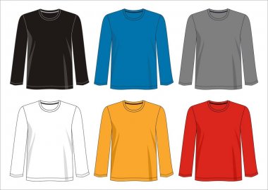 vektör tasarım t gömlek şablonu renk siyah beyaz kırmızı mavi gri turuncu yeşil olan t gömlek erkekler için