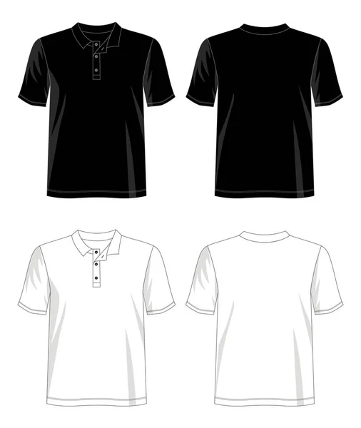 Plantilla Camiseta Diseño Vectorial Para Hombres Camiseta Con Color Negro — Archivo Imágenes Vectoriales